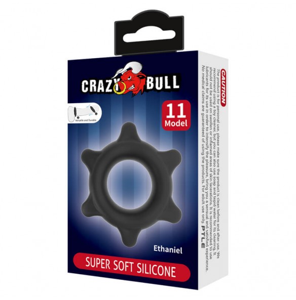 CRAZY BULL - Ethaniel Super Soft Silicon Male Delay Cock Rings (Model 11)